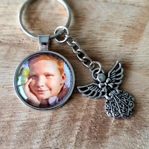 Engel sleutelhanger met foto