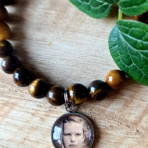 Edelsteen armband met foto