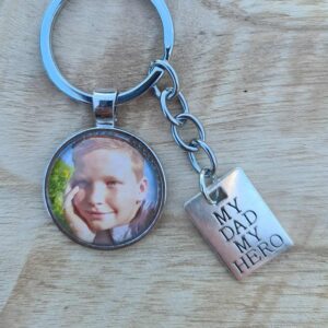My Dad My Hero sleutelhanger met foto