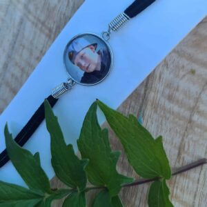 Armband zwart met foto